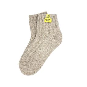 texel wool sock, beige ankle height